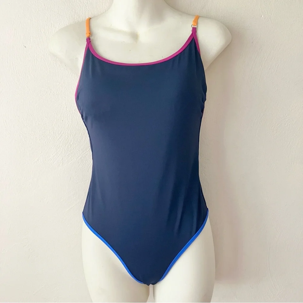 Athleta Navy Blue Kapalua One Piece Swimsuit‎